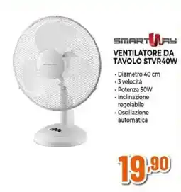 Expert Smart way ventilatore da tavolo STVR40W offerta