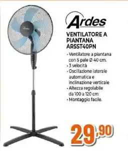 Expert Ardes ventilatore a piantana AR5ST40PN offerta