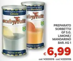 Vivo Supermercati Preparato sorbetto gf s.g. limone/ mandarino offerta
