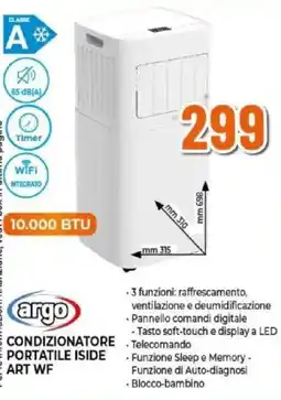 Expert Argo condizionatore portatile iside art WF offerta