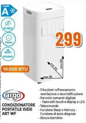 Argo condizionatore portatile iside art WF
