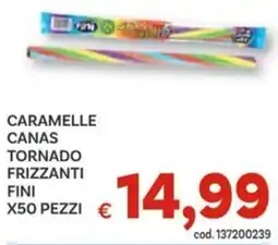 Vivo Supermercati Caramelle canas tornado frizzanti FINI offerta