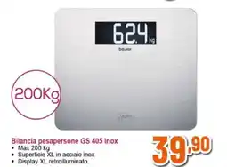 Expert beurer Bilancia pesapersone GS 405 Inox offerta