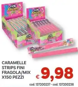 Vivo Supermercati Caramelle strips fini fragola/mix offerta