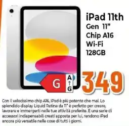 Expert iPad 11th Gen 11" Chip A16 Wi-Fi 128GB offerta