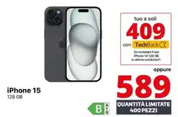 Comet iPhone 15 128 GB offerta