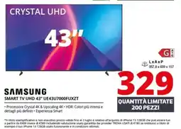 Comet SAMSUNG SMART TV UHD 43" UE43U7000FUXZT offerta