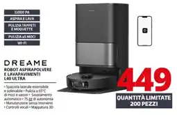 Comet Dreame robot aspirapolvere e lavapavimenti L40 ultra offerta