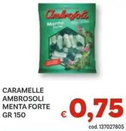 Vivo Supermercati Caramelle ambrosoli menta forte offerta