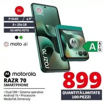 Comet motorola RAZR 70 SMARTPHONE offerta