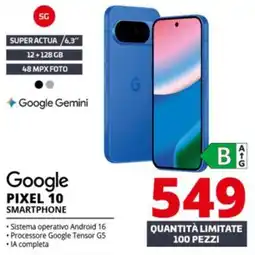 Comet Google PIXEL 10 SMARTPHONE offerta