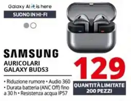 Comet Samsung auricolari galaxy buds3 offerta