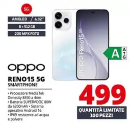 Comet oppo RENO15 5G SMARTPHONE offerta