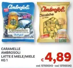 Vivo Supermercati Caramelle ambrosoli latte e miele/miele offerta