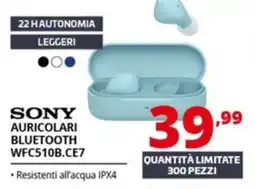 Comet Sony auricolari bluetooth WFC510B.CE7 offerta
