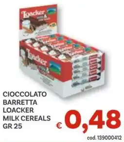 Vivo Supermercati Cioccolato barretta loacker milk cereals offerta