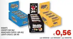 Vivo Supermercati M&m's crispy / arachidi ciocc. / lenti ciocc. offerta