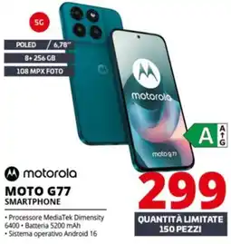 Comet motorola MOTO G77 SMARTPHONE offerta