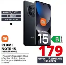 Comet Xiaomi REDMI NOTE 15 SMARTPHONE offerta