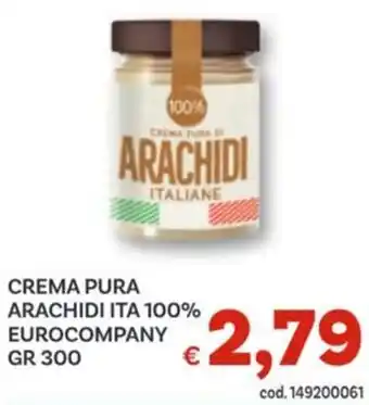Vivo Supermercati Crema pura arachidi ita 100% EUROCOMPANY offerta