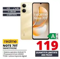 Comet realme NOTE 70T SMARTPHONE offerta