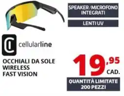 Comet Cellularline occhiali da sole wireless fast vision offerta