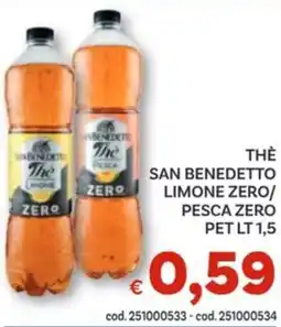 Vivo Supermercati Thè san benedetto limone zero/ pesca zero pet offerta