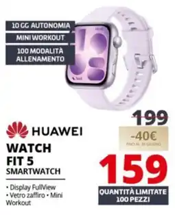 Comet Huawei watch fit 5 smartwatch offerta