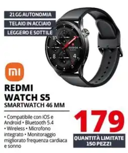 Comet Xiaomi redmi watch S5 smartwatch 46 MM offerta