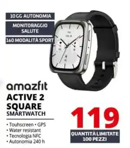 Comet Amazfit active 2 square smartwatch offerta