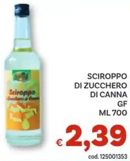 Vivo Supermercati Sciroppo di zucchero di canna gf offerta