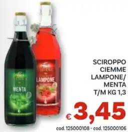 Vivo Supermercati Sciroppo ciemme lampone/ menta offerta