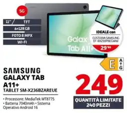 Comet SAMSUNG GALAXY TAB A11+ TABLET SM-X236BZAREUE offerta