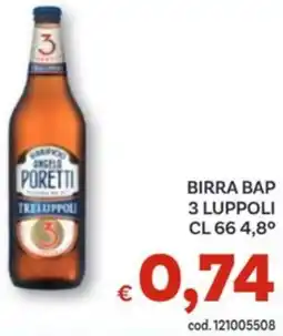 Vivo Supermercati Birra bap 3 luppoli offerta
