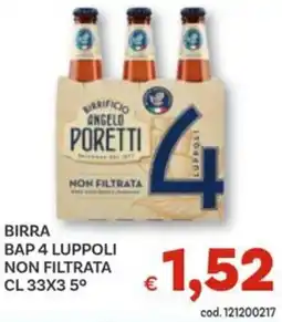 Vivo Supermercati Birra bap 4 luppoli non filtrata offerta