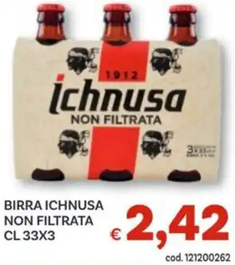 Vivo Supermercati Birra ichnusa non filtrata offerta