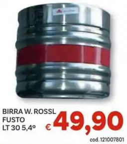 Vivo Supermercati Birra w. rossl fusto offerta