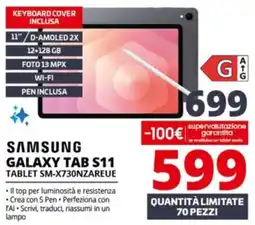 Comet SAMSUNG GALAXY TAB S11 TABLET SM-X730NZAREUE offerta