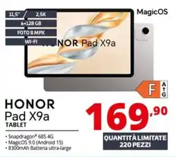 Comet HONOR Pad X9a TABLET offerta