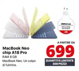 Comet MacBook Neo chip A18 Pro offerta