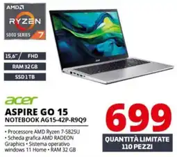 Comet acer ASPIRE GO 15 NOTEBOOK AG15-42P-R9Q9 offerta