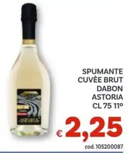 Vivo Supermercati Spumante cuvée brut dabon astoria 11° offerta