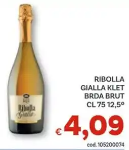 Vivo Supermercati Ribolla gialla klet brda brut 12,5° offerta