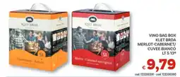 Vivo Supermercati Vino bag box klet brda merlot-cabernet/ cuvee bianco 13° offerta