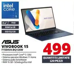 Comet ASUS VIVOBOOK 15 F1504VA-BQ126W offerta