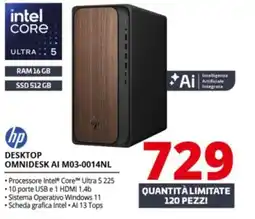 Comet hp DESKTOP OMNIDESK AI M03-0014NL offerta