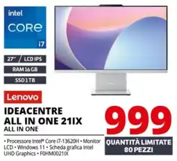 Comet Lenovo IDEACENTRE ALL IN ONE 211X ALL IN ONE offerta