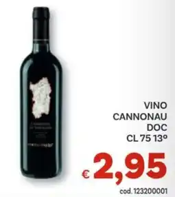 Vivo Supermercati Vino cannonau doc 13° offerta