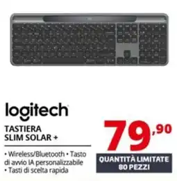 Comet Logitech tastiera slim solar + offerta