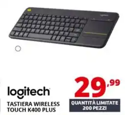 Comet Logitech tastiera wireless touch K400 plus offerta
